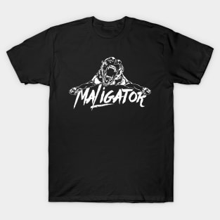 Funny Belgian Malinois Maligator dog portrait T-Shirt